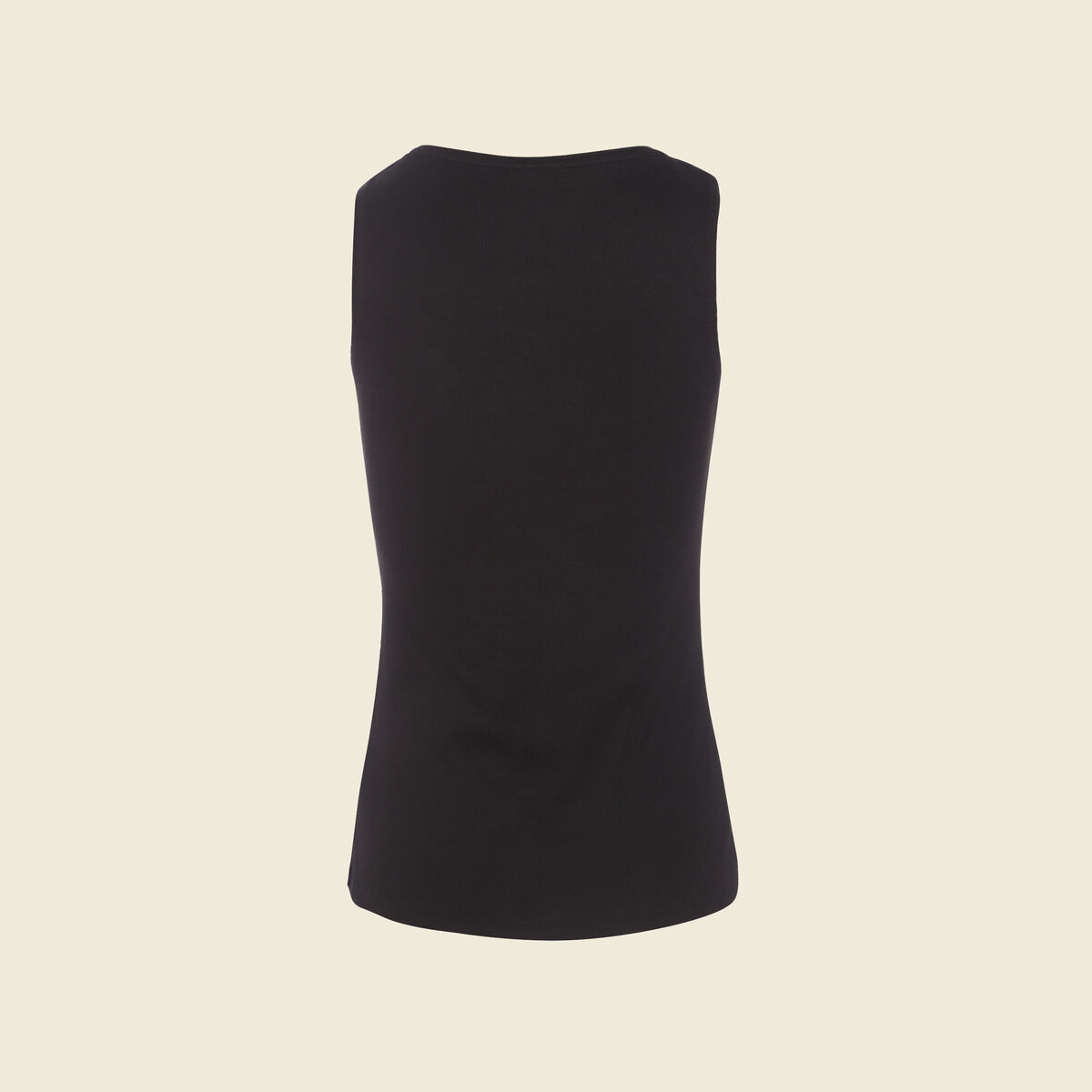 Débardeur femme uni col arrondi Instinct noir femme
