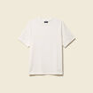 T-shirt ample col rond coton ecru homme