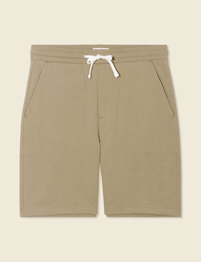 Short éco-responsable vert kaki homme