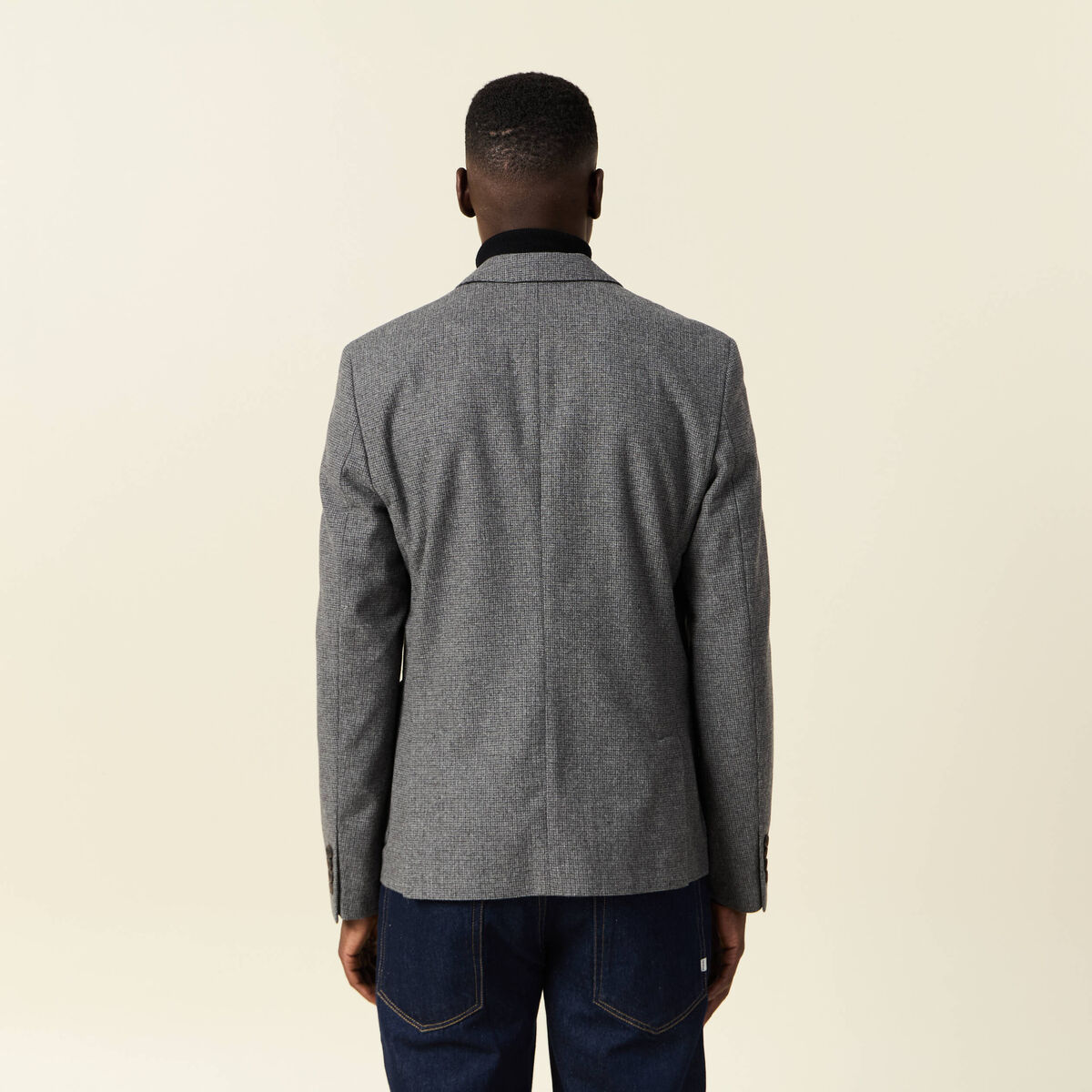 Veste blazer cintrée gris foncé homme