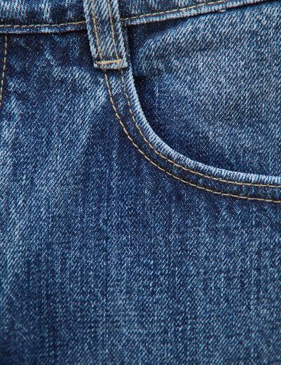 Jeans loose longueur 32 en coton denim stone homme