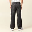 Jeans large relaxed denim snow noir homme