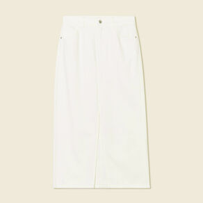 jupe midi fourreau denim blanc femme Jupe midi fourreau denim blanc femme