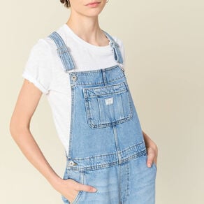 salopette en jean denim stone femme Salopette en jean denim stone femme