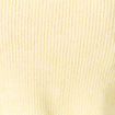 Pull ajour&eacute; col bateau manches longues jaune clair femme
