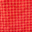 Blouse vichy droite cropped sans manches orange fonc&eacute; femme