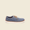 Tennis plates à lacets bleu foncé homme