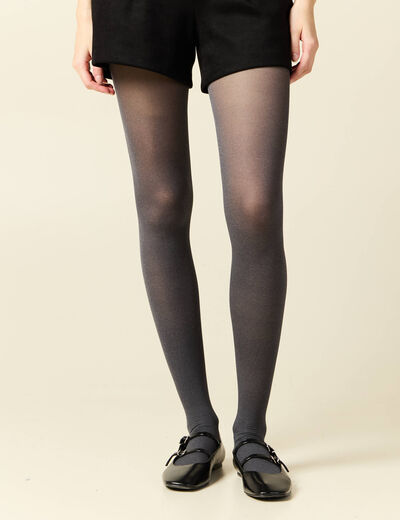 Collant gris foncé femme
