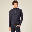 Pull manches longues bleu marine homme