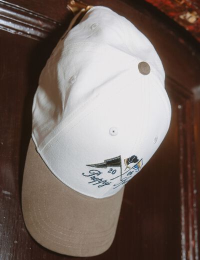Casquette en coton ecru homme