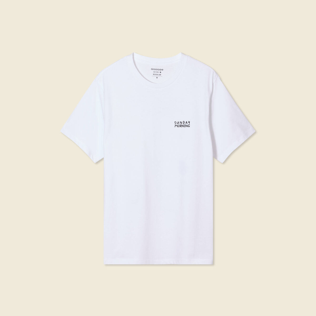 T-shirt manches courtes blanc homme