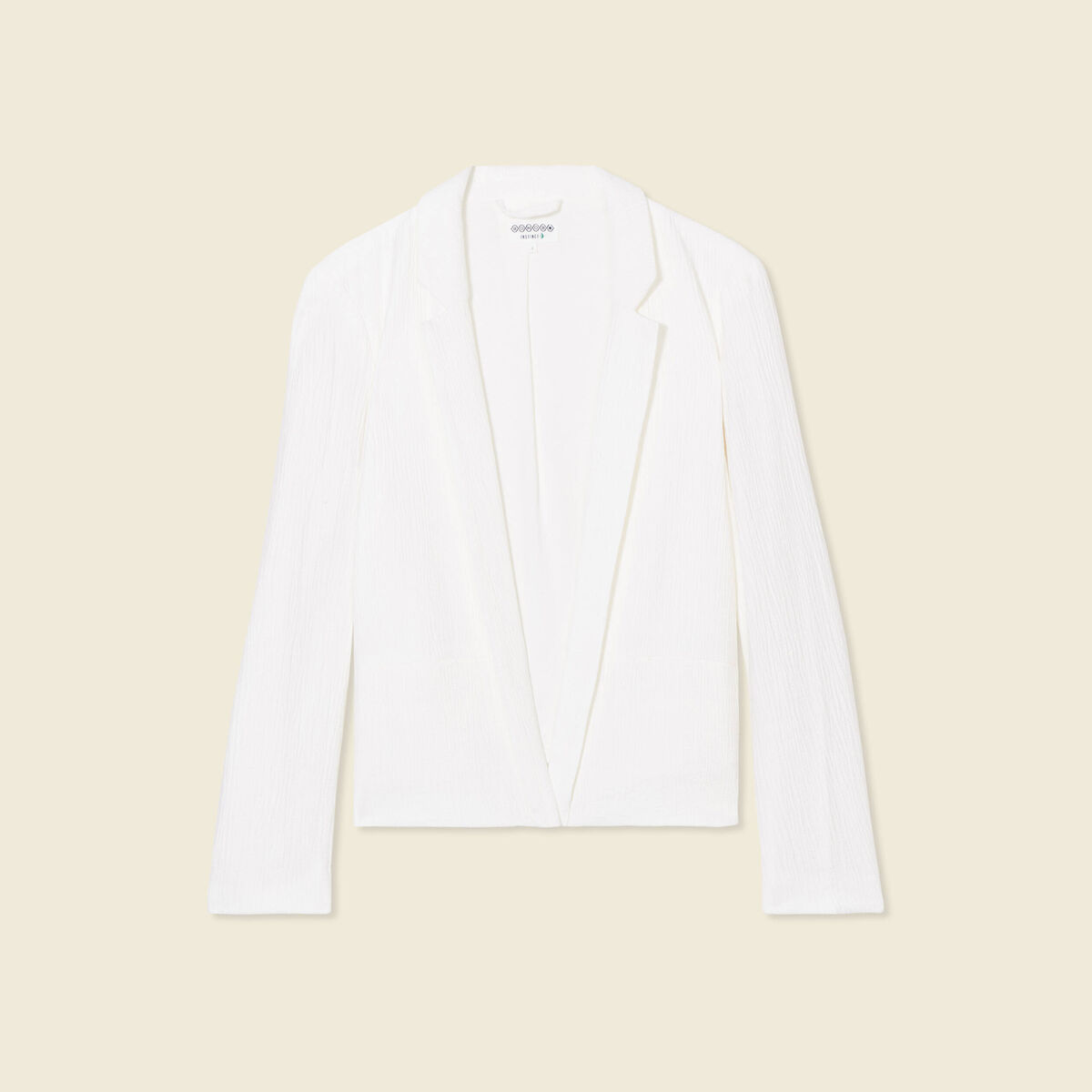 Veste blazer éco-responsable ecru femme