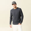 Pull manches longues fabriqué en France vert foncé homme
