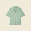 Polo en maille vert kaki femme