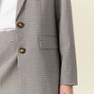 Veste blazer éco-responsable bleu marine femme