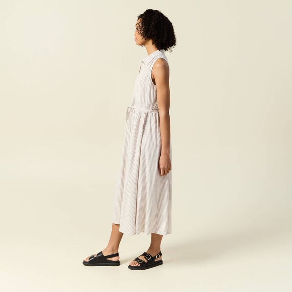 robe longue evasee ceinturee blanc femme Robe longue évasée ceinturée blanc femme