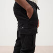 Pantalon battle bas resserr&eacute; noir homme