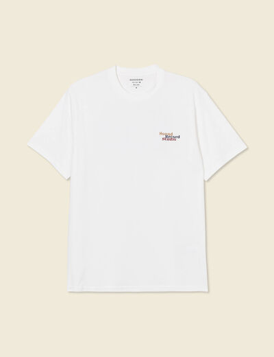 T-shirt éco-responsable ecru homme