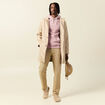 Jeans éco-responsable regular denim beige homme