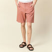 Bermuda droit marron cognac homme