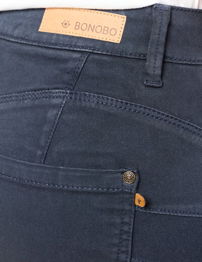 Pantalon Audrey - skinny push up bleu marine femme