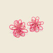 Boucles d'oreilles rose femme