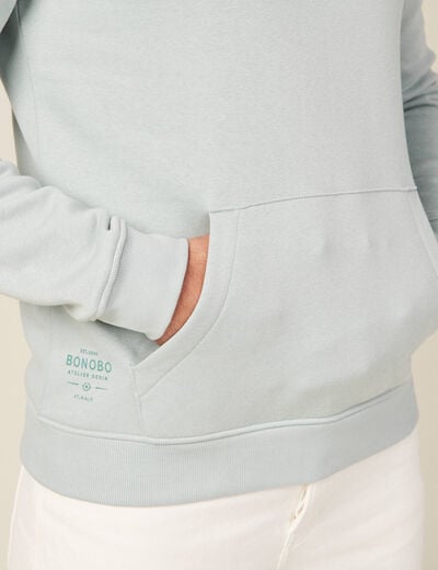 Sweat manches longues vert homme