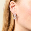 Boucles d'oreilles pendantes couleur or femme