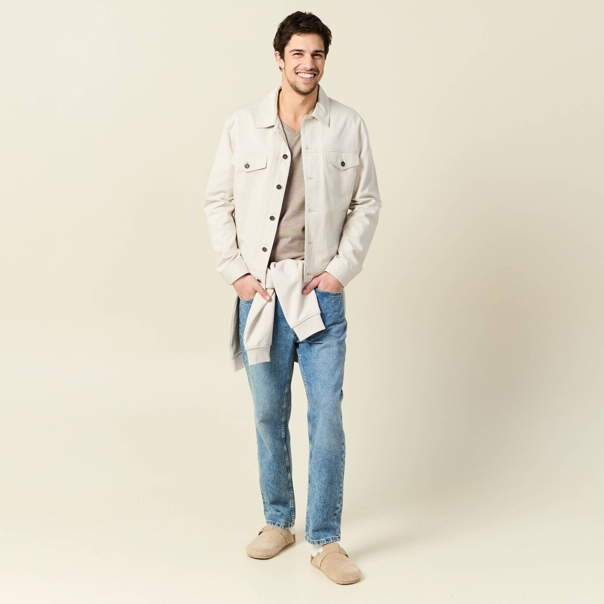 T-shirt manches courtes homme vert kaki homme