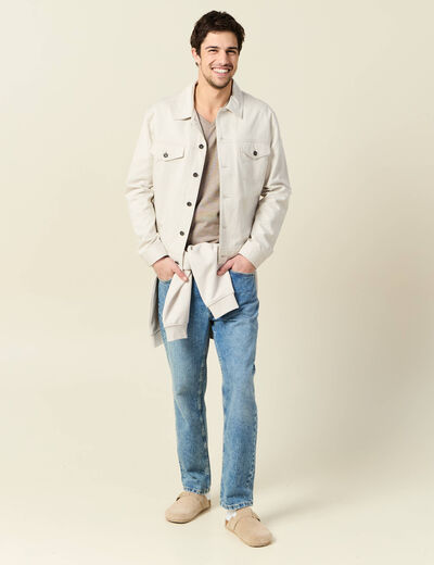 T-shirt manches courtes homme vert kaki homme