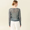 Pull éco-responsable bleu pétrole femme
