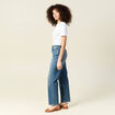 Jeans straight denim dirty femme