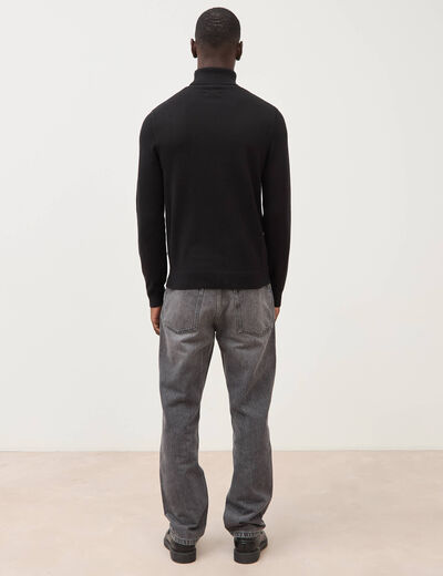 Pull manches longues noir homme