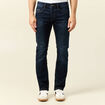 Jeans straight longueur 32 denim brut homme