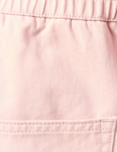 Bermuda droit rose pastel homme