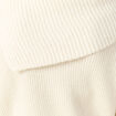 Pull ajour&eacute; manches longues bardot ecru femme