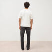 T-shirt ras de cou manches courtes ecru homme