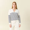 Pull éco-responsable ecru femme