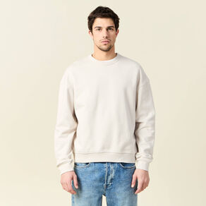 Sweat manches longues gris homme