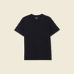 T-shirt en coton manches courtes noir homme