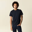 T-shirt en coton manches courtes bleu marine homme