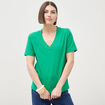 T-shirt manches courtes vert femme