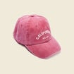 Casquette en jean vieux rose femme