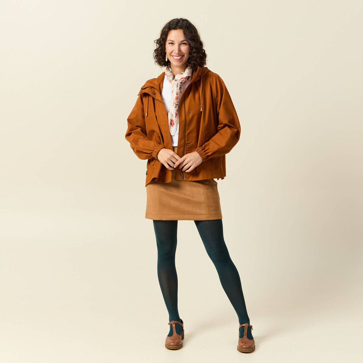 Jupe marron femme
