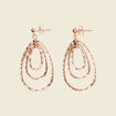 Boucles d'oreilles pendantes couleur or femme