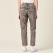 Jeans straight 5 poches denim snow gris femme