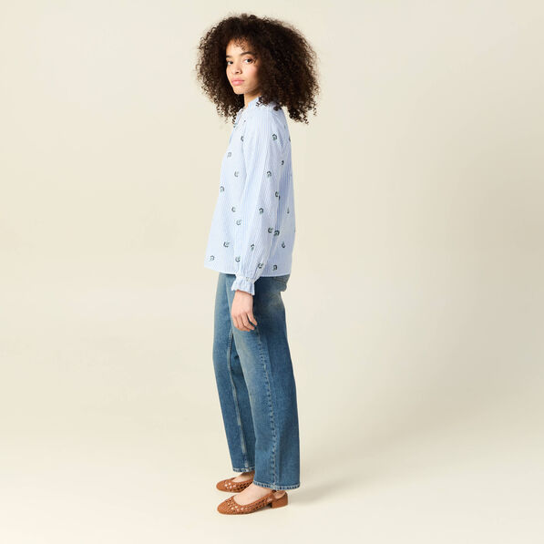 chemise manches longues blanc femme Chemise manches longues blanc femme