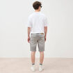 Bermuda en jeans denim gris homme