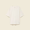 T-shirt ample en coton manches courtes ecru homme