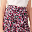 Jupe droite fluide noir femme
